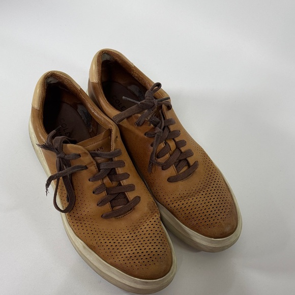Cole Haan Tan Leather Sneakers - Picture 2 of 8